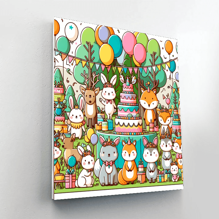 Forest Friends Festival Paint By Number