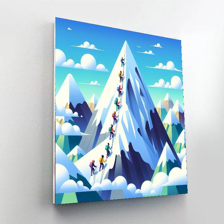 Mountain Climbing Quest Painting Number Kit