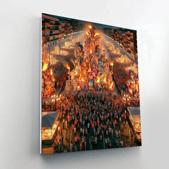 Valencia Las Fallas Festival Paint By Numbers Kits