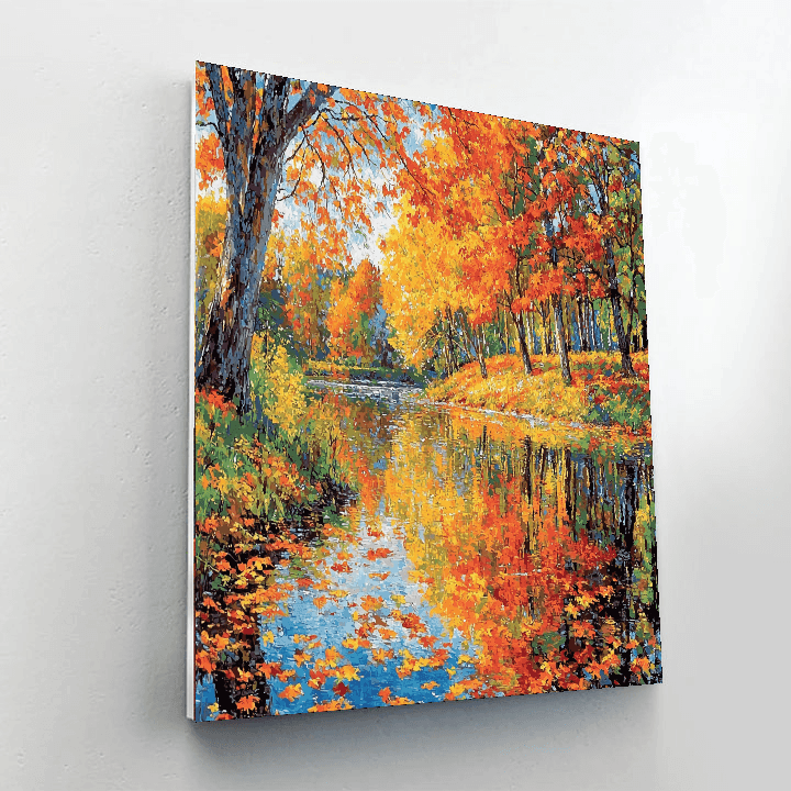 Claude Monet Inspired Autumn Dance  Paint By Numbers Kits