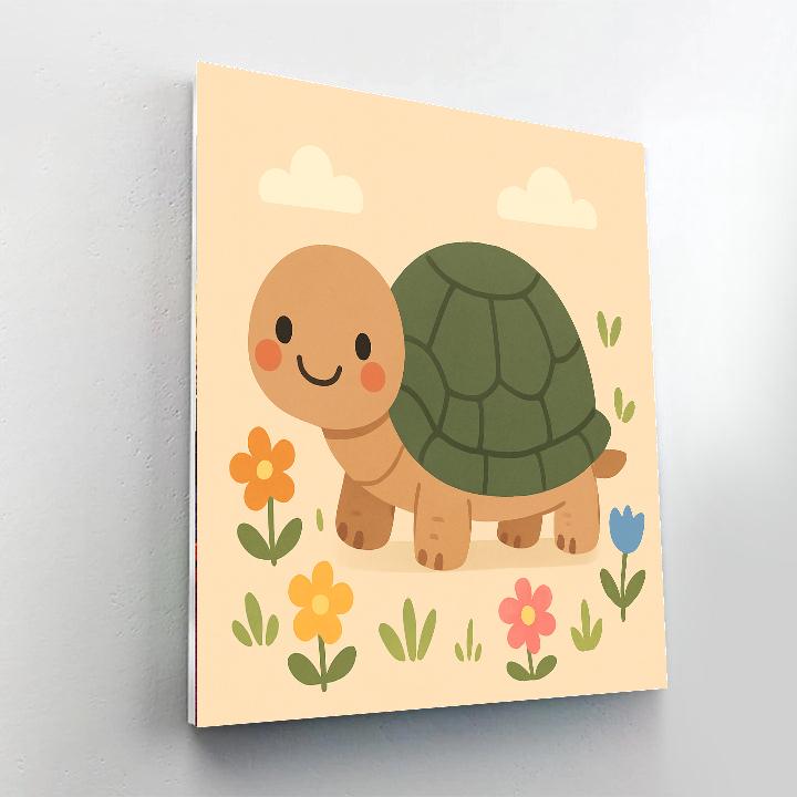 Cute Tortoise Numbered Painting Kits