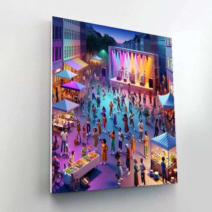 Copenhagen Distortion - Copenhagen, Denmark Numbered Painting Kits