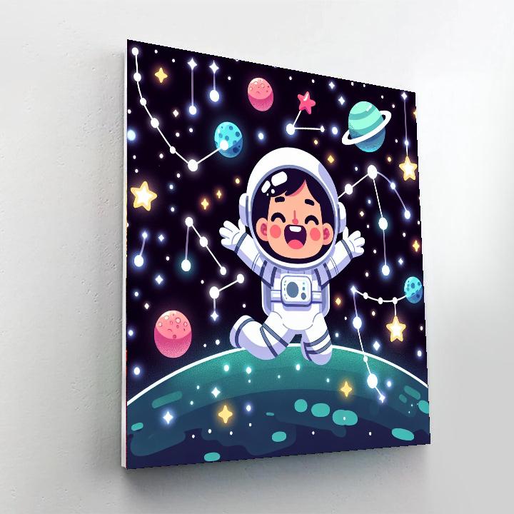 Epic Space Journey Number Painting