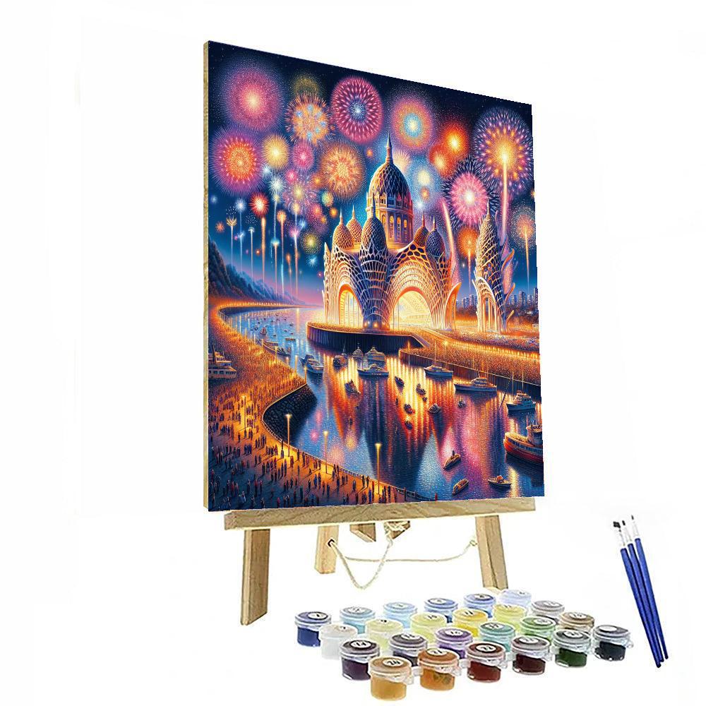 Sydney New Year’s Eve Fireworks - Australia Paint By Numbers Kits