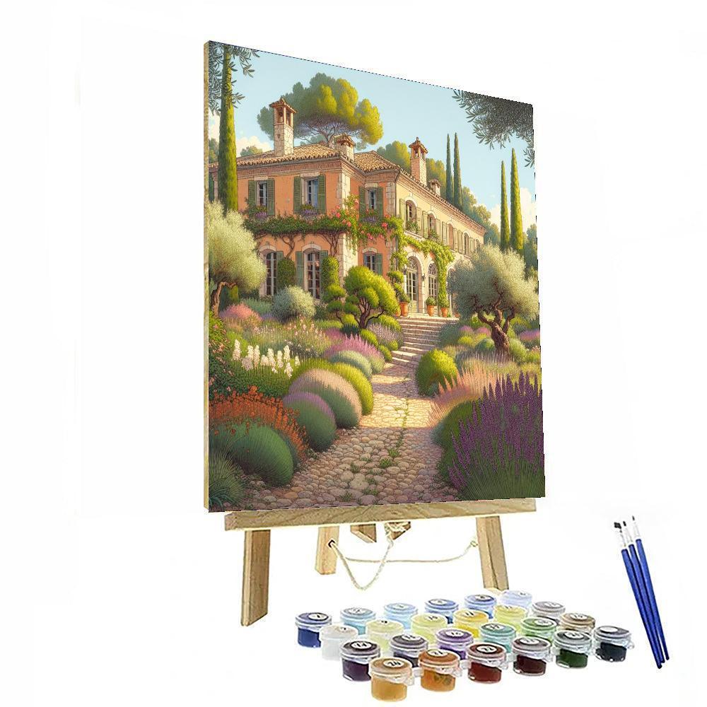 Mediterranean Villa Oasis Numbered Painting Kits