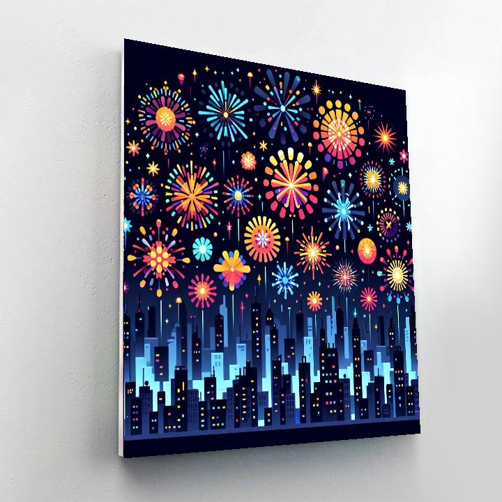 Fantastic Fireworks Painting Number Kit