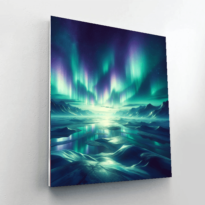 Glistening Arctic Aurora Paint By Numbers Art