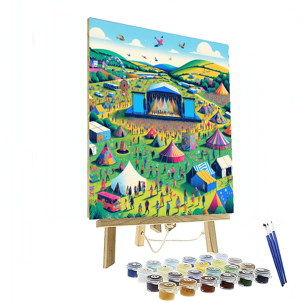 Electric Picnic - County Laois, Ireland Painting By Numbers Kit