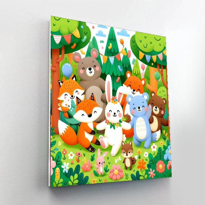 The Joyful Forest Celebration DIY Paint By Numbers