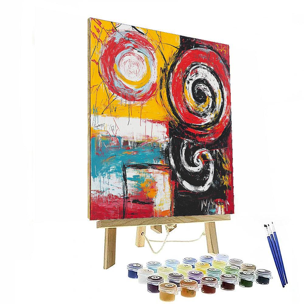 Jean-Michel Basquiat Inspired Rhythms Of Existence  Paint By Numbers Kits