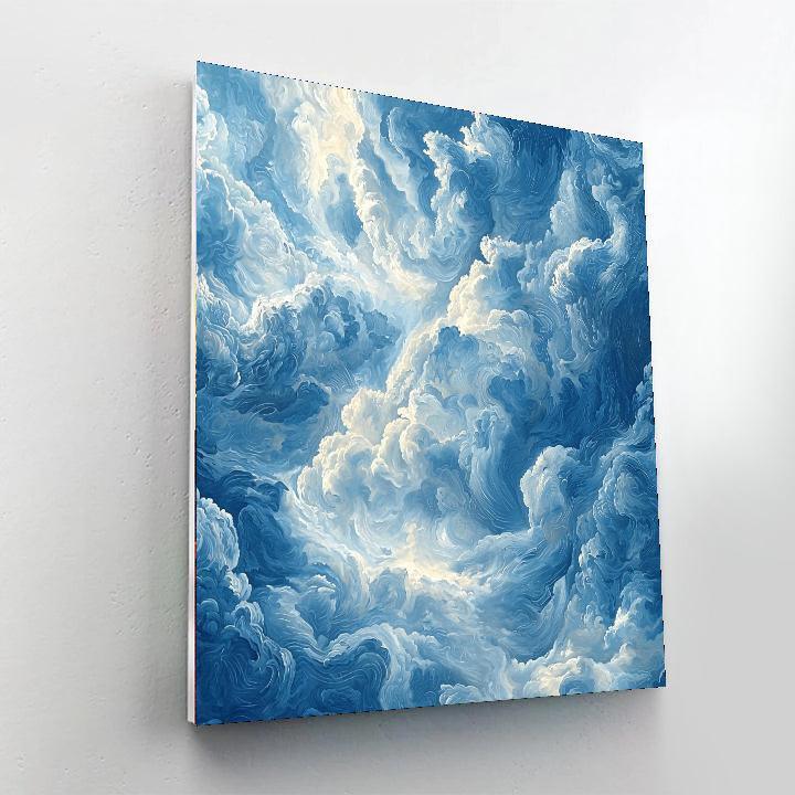 Leonardo Da Vinci Inspired Secrets Of The Sky  Numbered Painting Kits