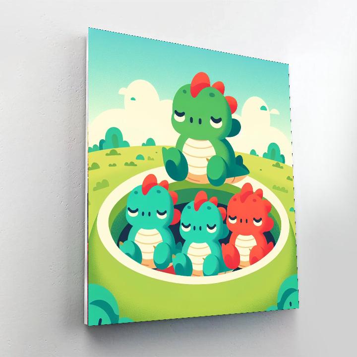 Dreaming Dragon Nest Paint By Numbers Kits