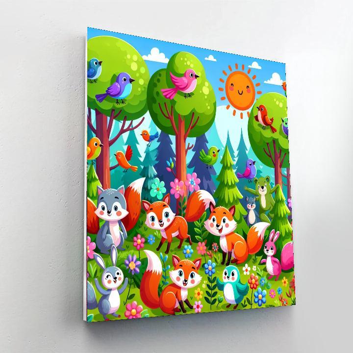 Funky Forest Friends Paint By Numbers Kits