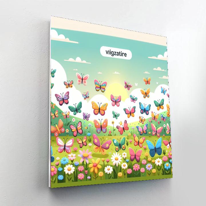 Butterfly Dreamscape Painting By Numbers Kit