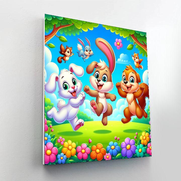 Cute Critters In The Park Paint By Color