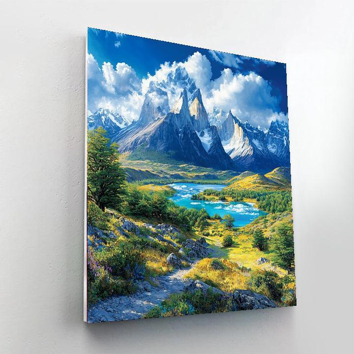 Parque Nacional Torres Del Paine - Chile Paint By Number