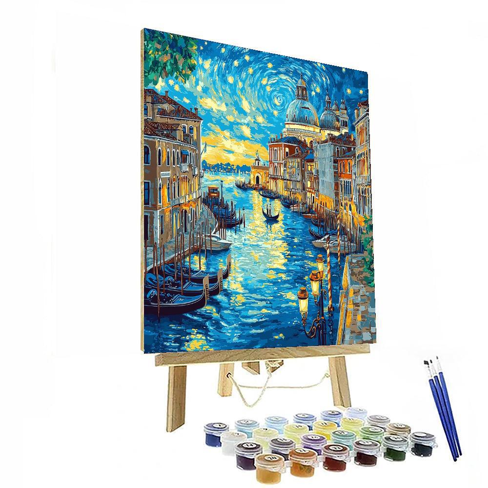 Vincent Van Gogh Inspired Venetian Vibrance  Numbered Painting Kits