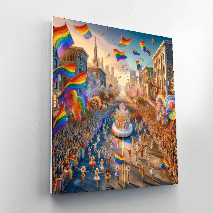 San Francisco Pride - San Francisco Paint By Color