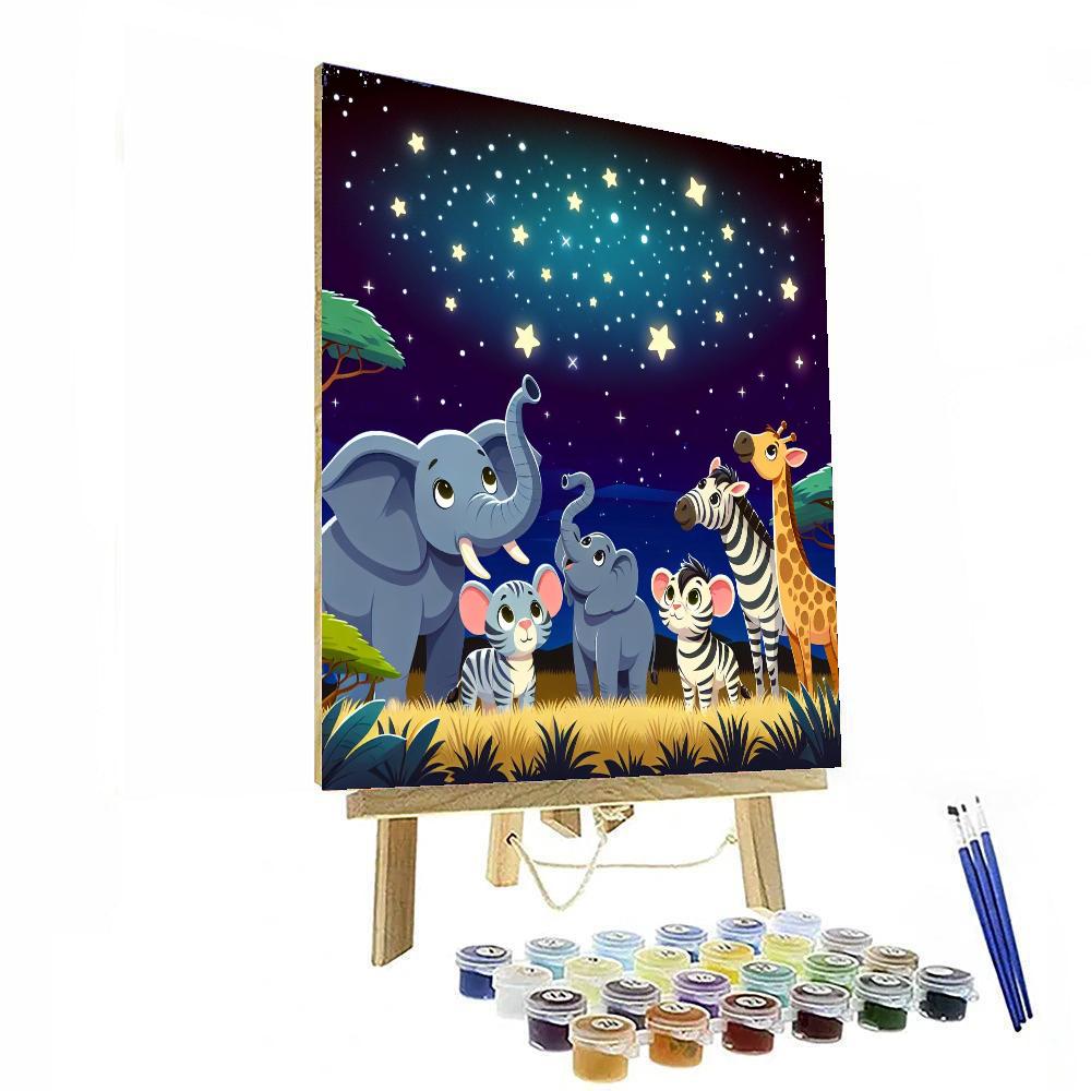 Safari Starlight Soiree Numbered Painting Kits