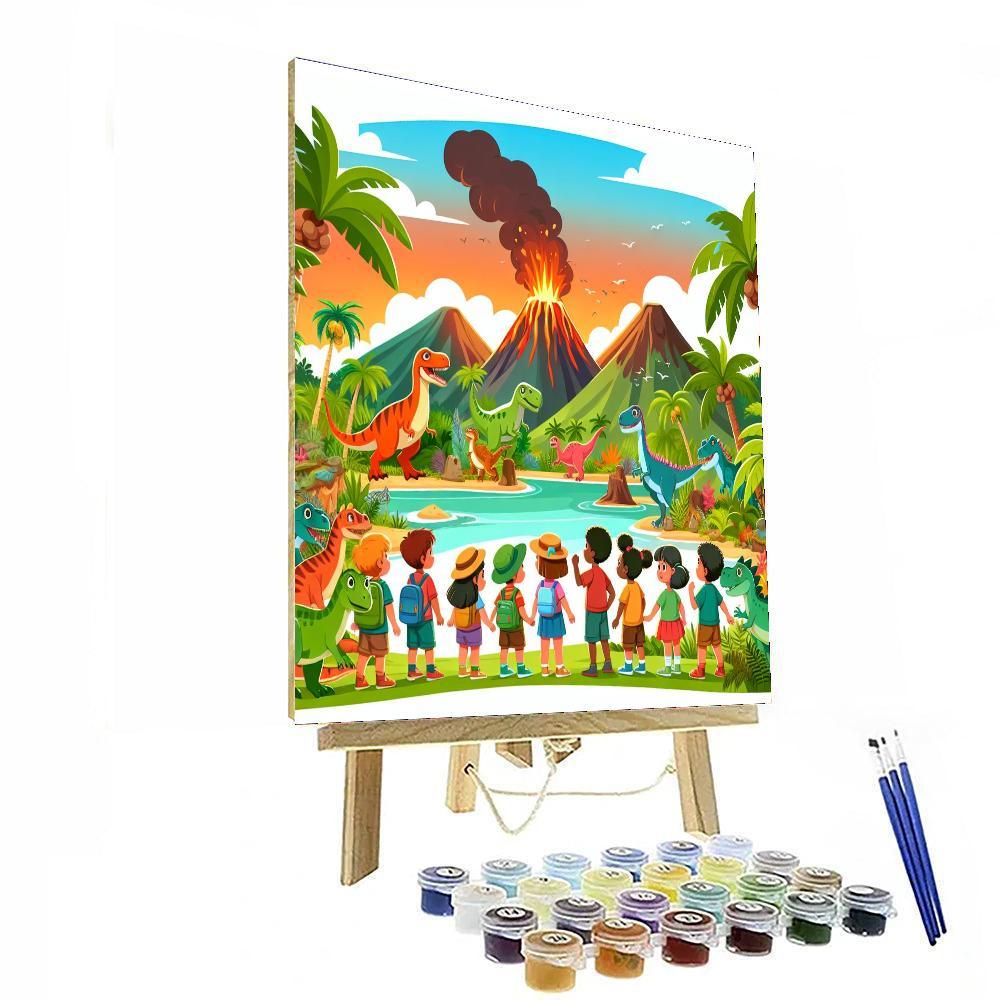 Dino Island Quest Painting Number Kit