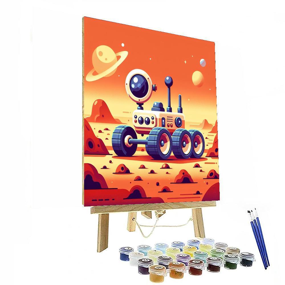 Space Rover Mission Paint By Color