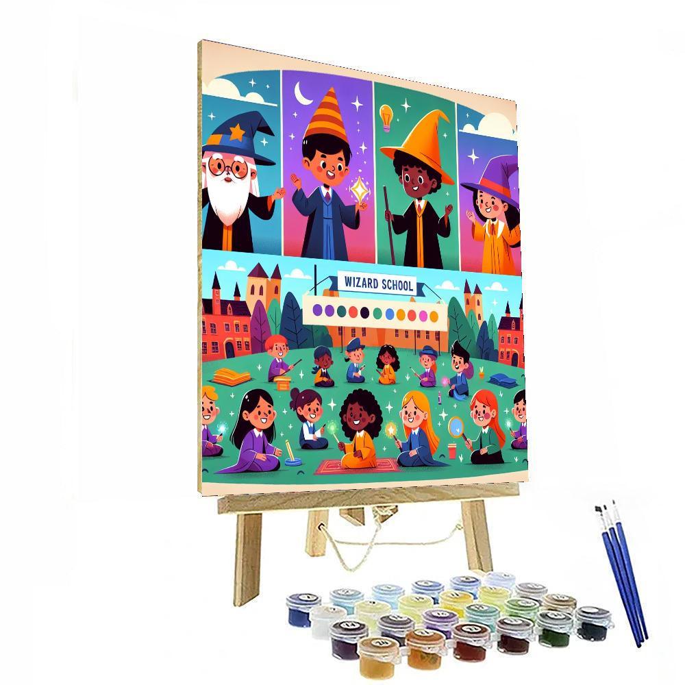 Wondrous Wizard School Paint By Numbers Kits
