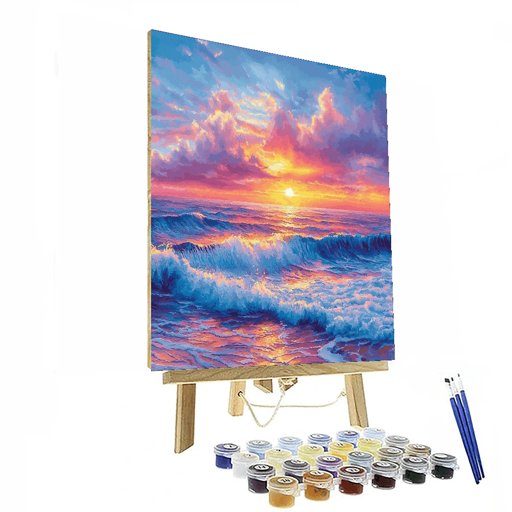 Claude Monet Inspired Glistening Sunsets  Paint By Numbers