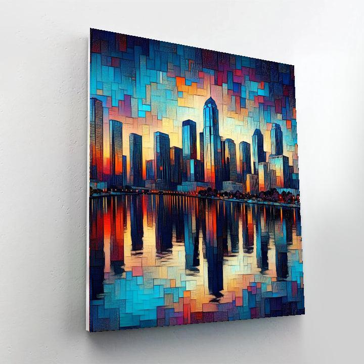 Vibrant Urban Reflections Paint By Numbers Art