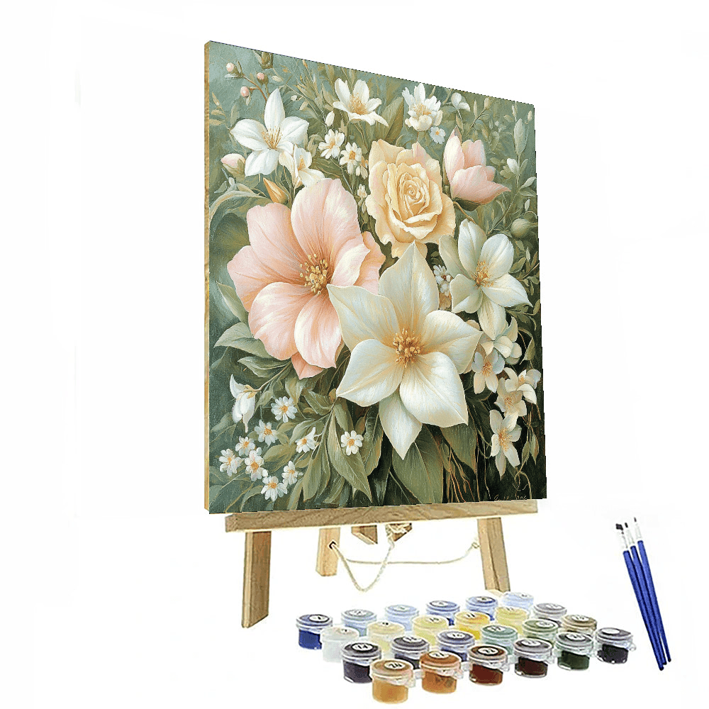 Sandro Botticelli Inspired Renaissance Blossom  Paint By Color