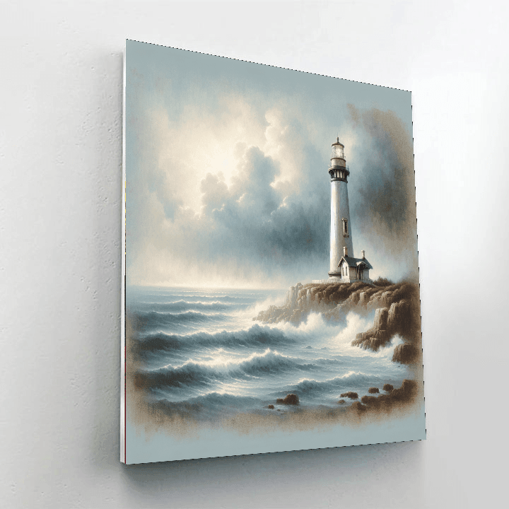 Lighthouse Light Paint By Numbers Art