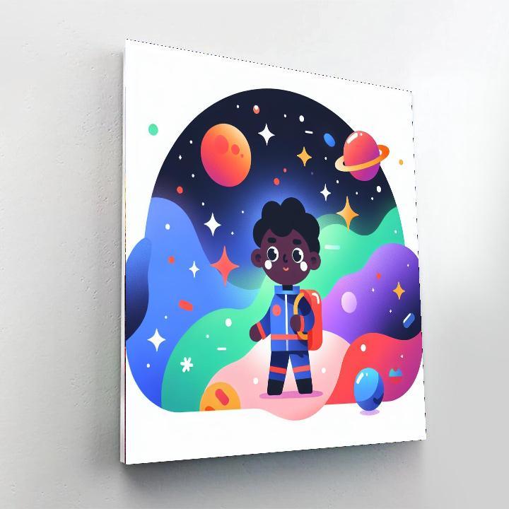 Space Cadet's Journey Paint By Number