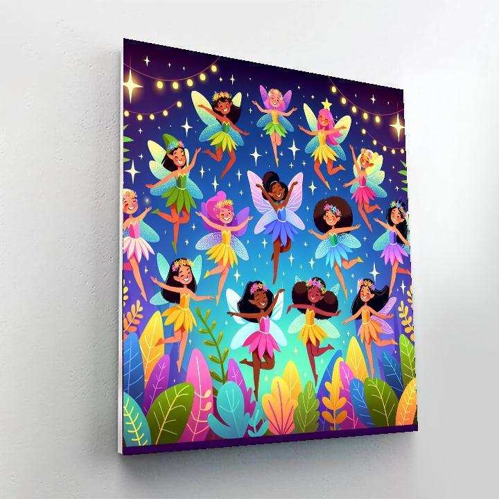 Enchanted Fairy Dance Paint By Color