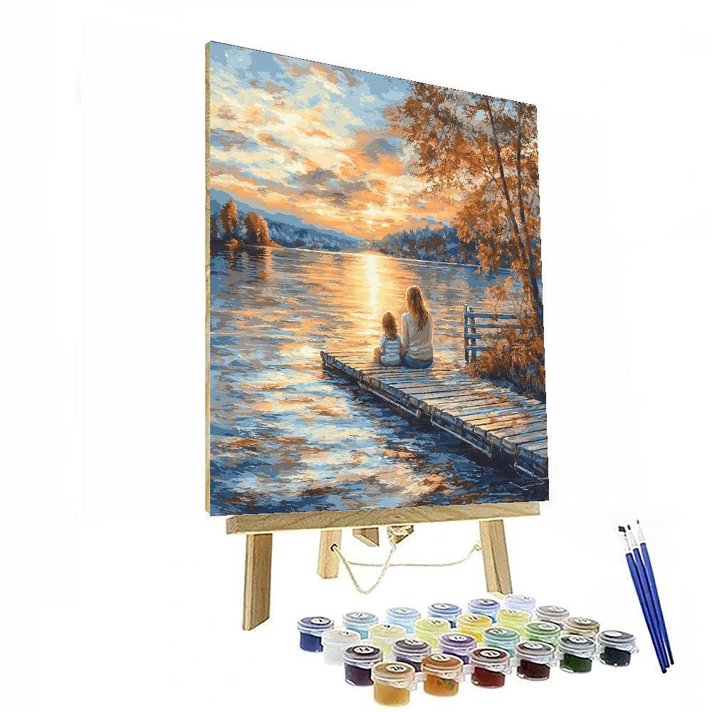 Cherished Memories By The Lake DIY Paint By Numbers