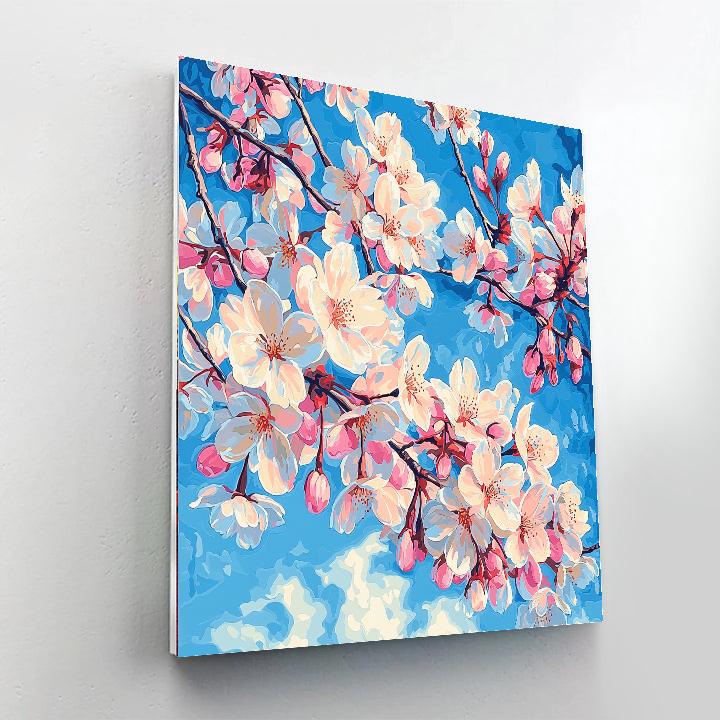 Georgia O'Keeffe Inspired Colorful Cherry Blossom Festival  Paint By Numbers Kits