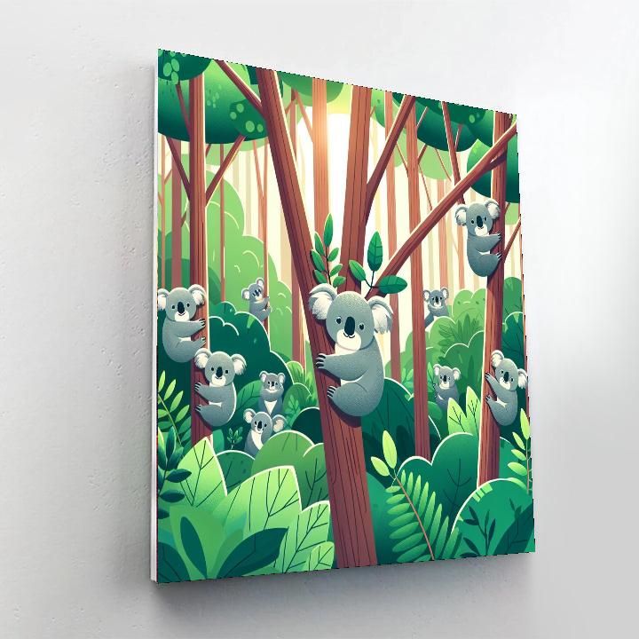 Cuddly Koala Haven Paint By Number