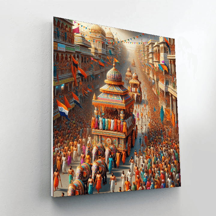 Rath Yatra - Puri, India Painting By Numbers Kit