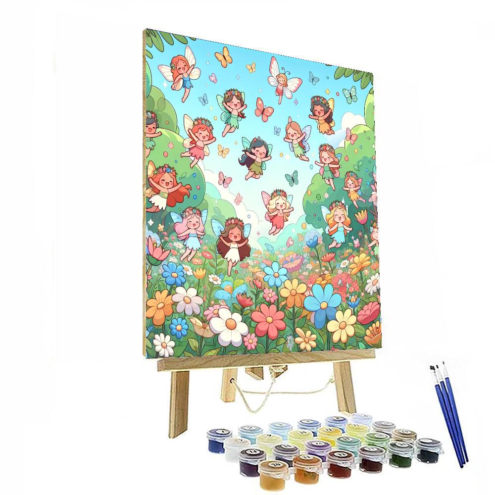 Adventure In A Fairy Garden Number Painting