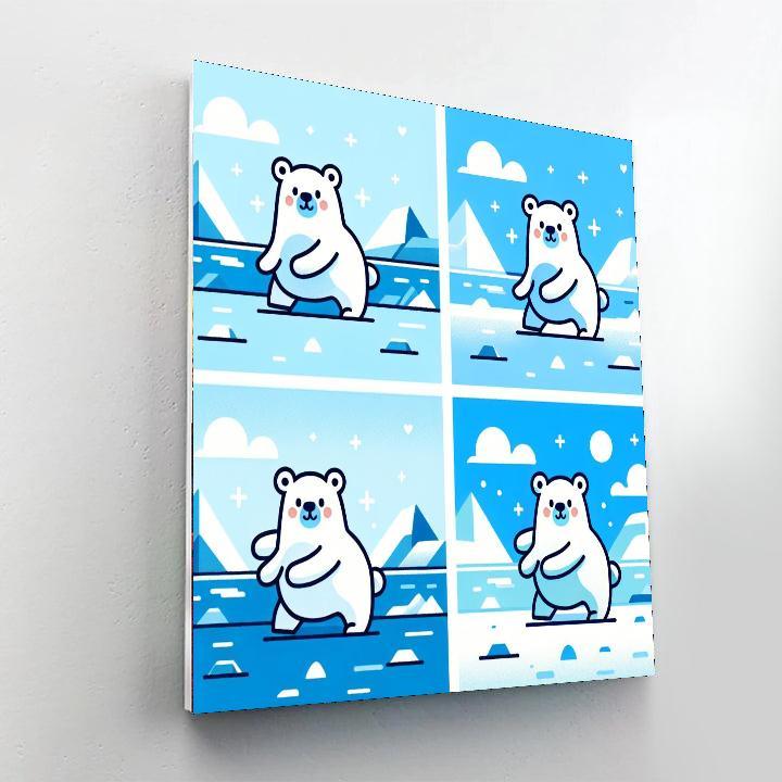 Arctic Adventures With Polar Bears Paint By Color