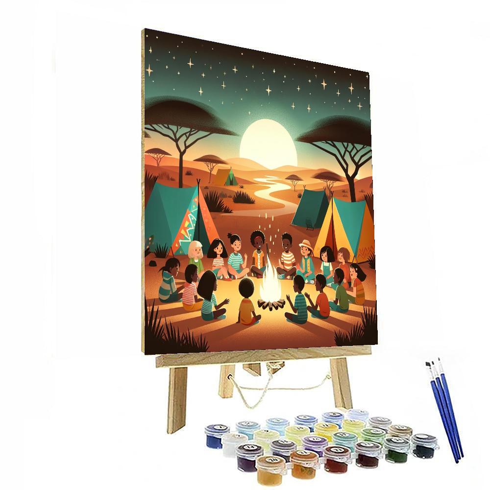 Safari Camp Out DIY Paint By Numbers