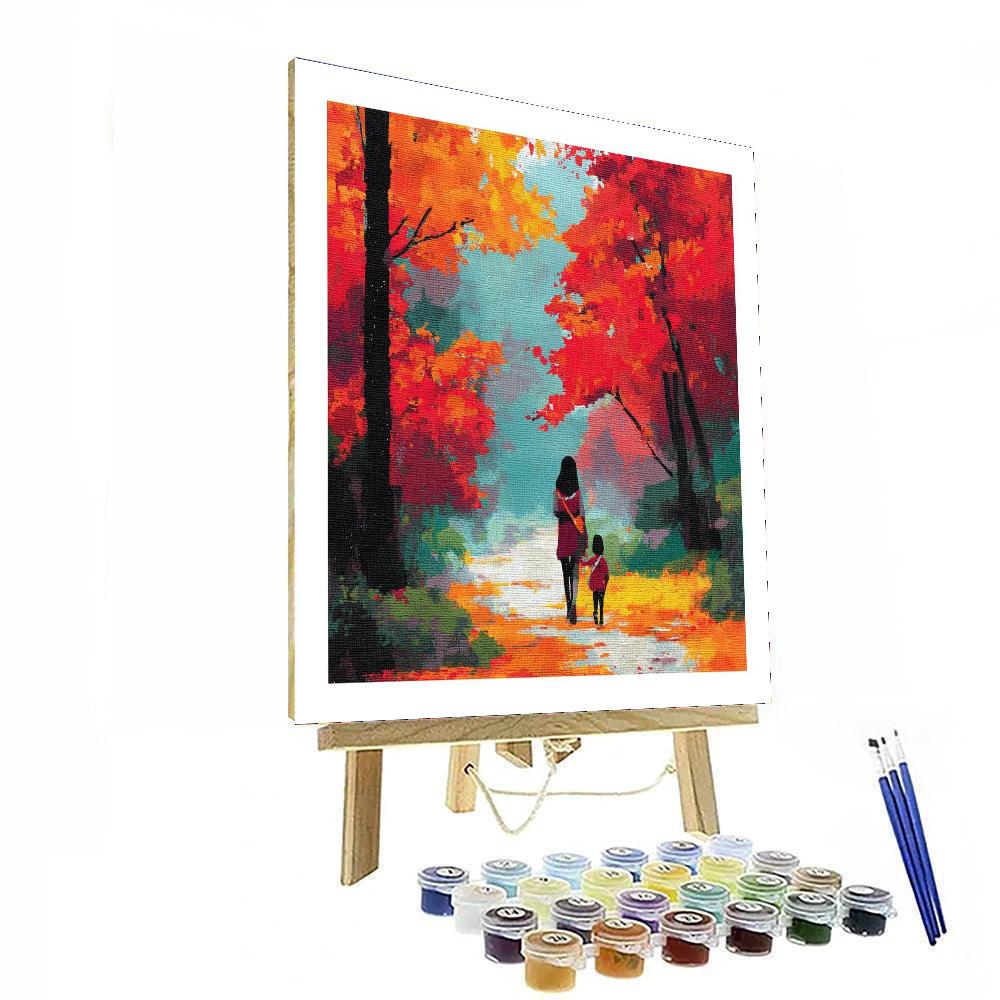 Under The Maple Trees Number Painting