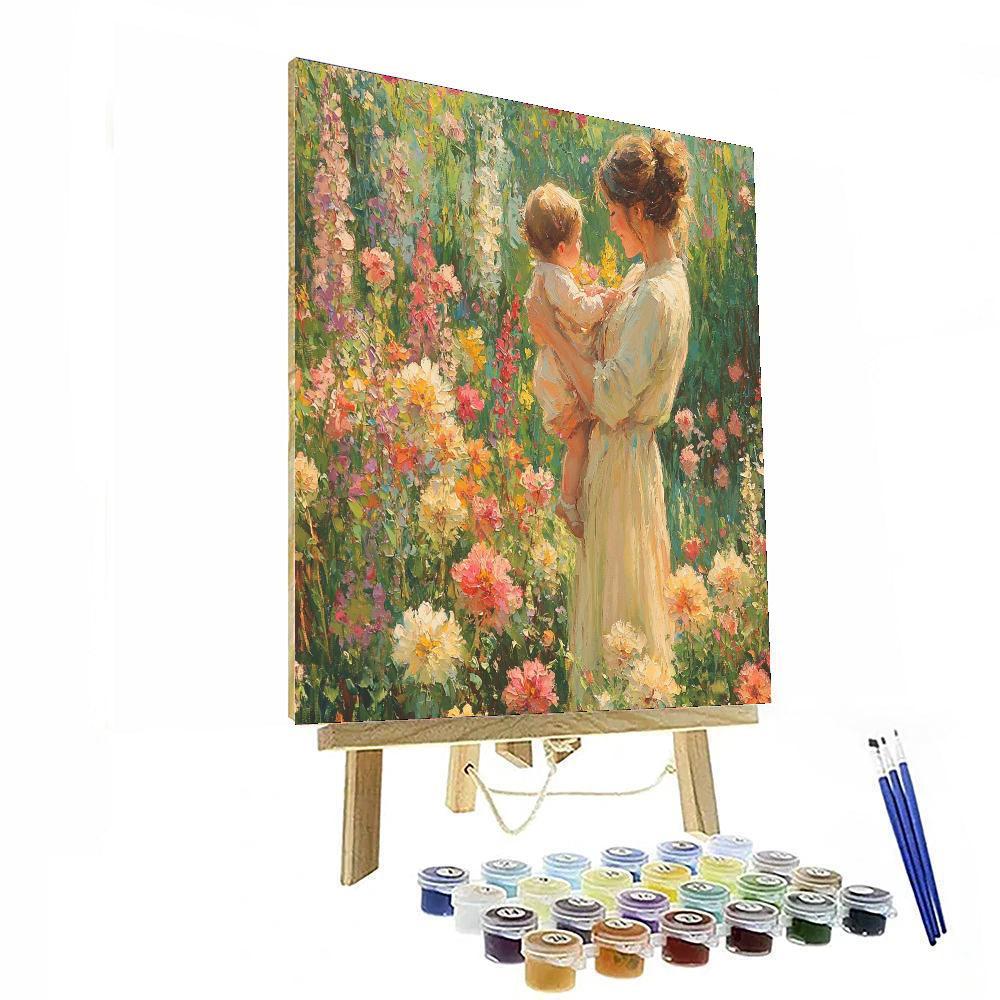 A Mother's Love In Bloom Paint By Color