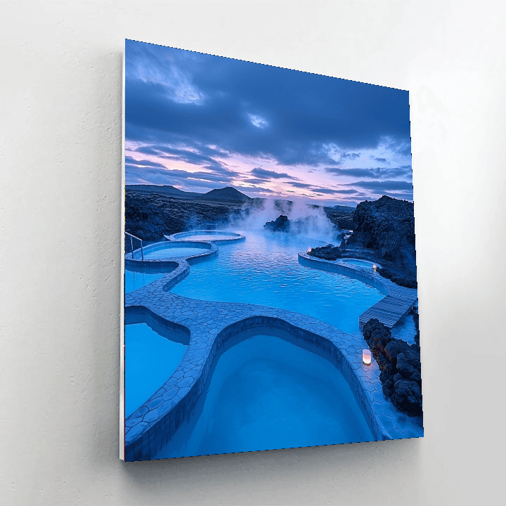 Myvatn Nature Baths - North Iceland Numbered Painting Kits