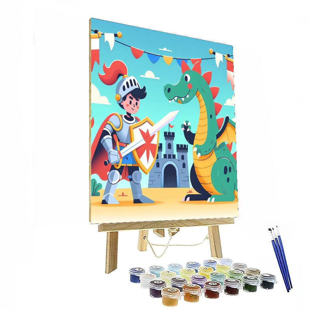 Adventurous Knights And Dragons Paint By Color