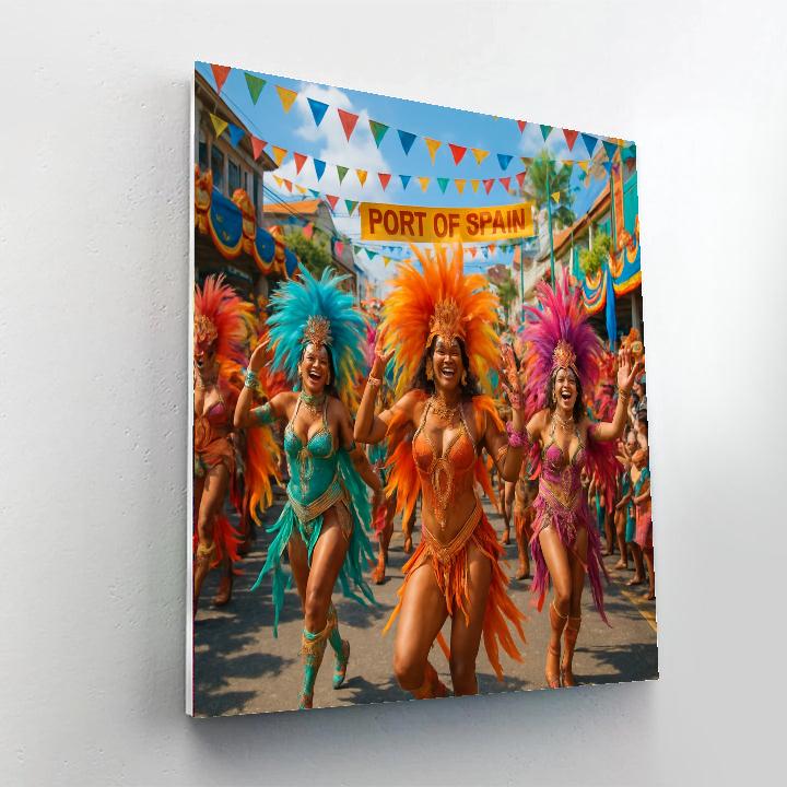 Carnival Of Trinidad And Tobago - Caribbean Number Painting