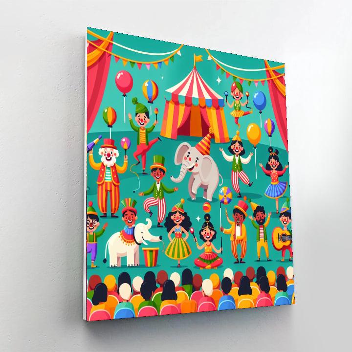 Exciting Circus Extravaganza Painting Number Kit