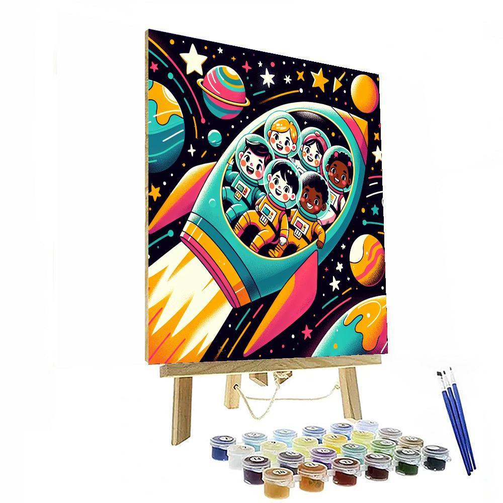 Celestial Starship Expedition Numbered Painting Kits