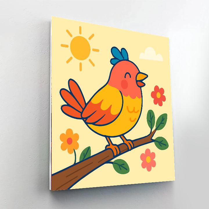Joyful Bird Numbered Painting Kits