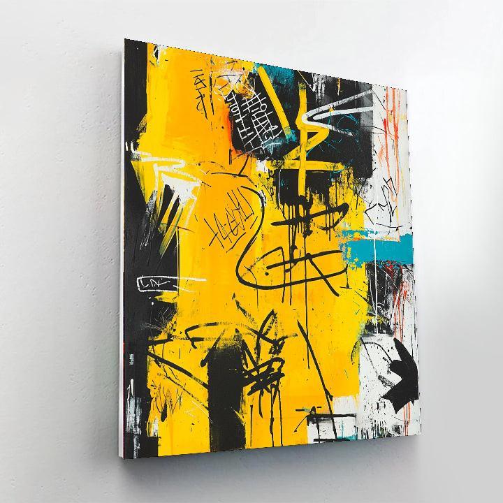 Jean-Michel Basquiat Inspired Echoes Of Struggle  Paint By Color