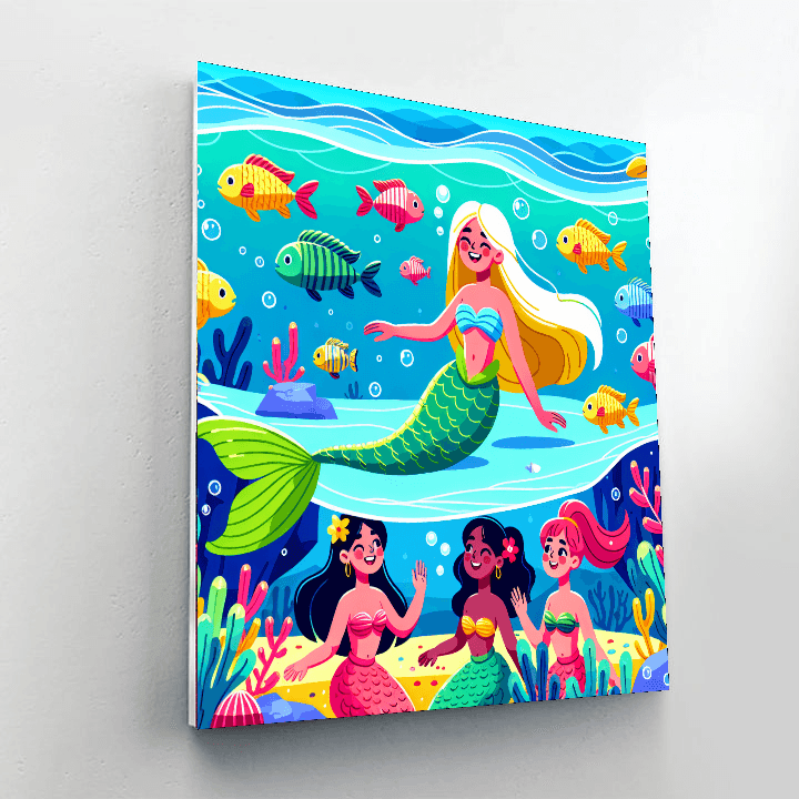 Mermaid Lagoon Quest Paint By Color
