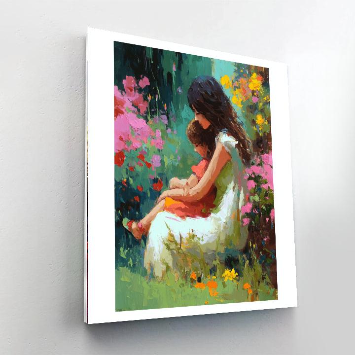 A Hug In The Garden Paint By Color